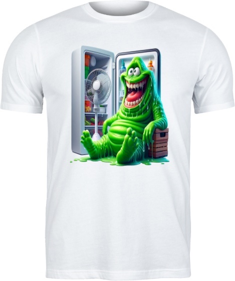 T-shirt "Slimer w Lodówce"