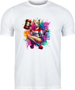 T-shirt Harley Quinn w Kolorze Szaleństwa: Kolekcja Ekspresyjnych